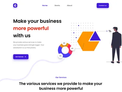 Business Landing Page design figma land landing page ui ui design ux website