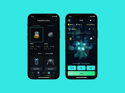 Legends of Venari – Blockchain NFT Game 3d app art blockchain btc crypto cyberpunk dark eth game meta metaverse mobile neon nft p2e platform ui ux web