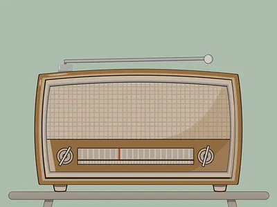 Analog Radio affinity designer design illustration vector