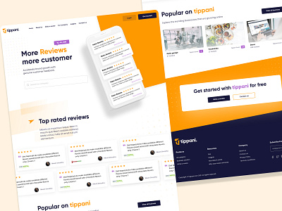 Tippani review website landing page review listing review website web design