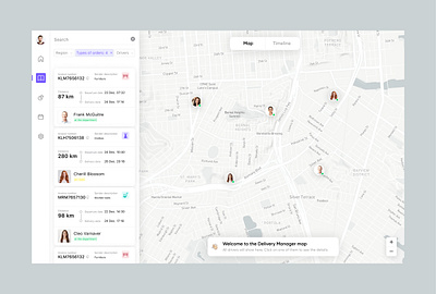 Cargo Transportation App Design app design application dashboard delivery figma logistics managment map view ui ux ui design web design