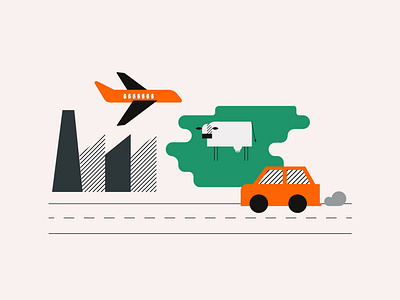 Anthropogen emissions abstract adobe design graphic design illustration vectorillustration