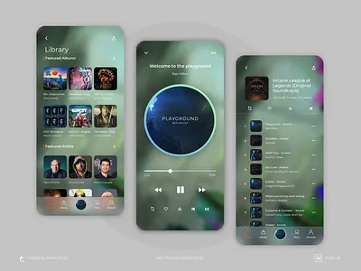 mux; music app UI concept design adobexd app app design app ui design branding design graphic design illustration mobile app design mobile ui design music app ui ui design uiux uiux app design uiux design ux