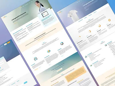 Linking Health Professionals design logo ui