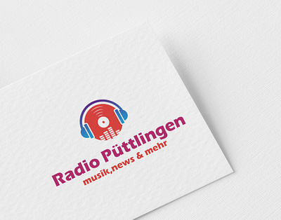 Radio minimalist unique creative professional logo youtube banner