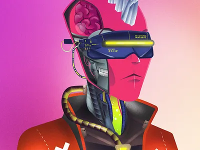 Metaverse Invader NFT artwork badass invader metaverse nft woman