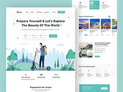 Travel Agency Landing Page advertising beauty branding cloud enjoy minimal mountain photography tourisom tourist travel travel agency travel landing page travel website design uidesign uiux design