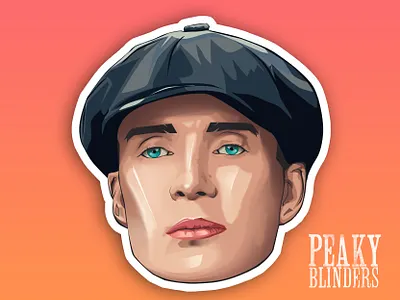 Thomas Shelby vector portrait. adobe photoshop art cover design graphic design ill illustration illustration design logo portrait ui vector vector portrait