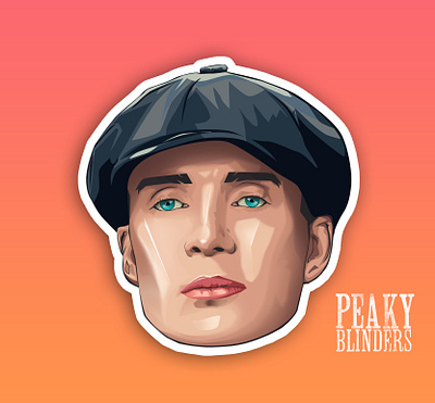 Thomas Shelby vector portrait. adobe photoshop art cover design graphic design ill illustration illustration design logo portrait ui vector vector portrait