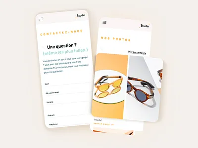 Au studio website - mobile agency design figma photo shooting studio ui design ux design webdesign website