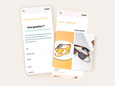 Au studio website - mobile agency design figma photo shooting studio ui design ux design webdesign website