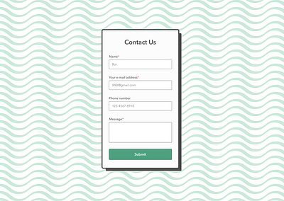 Daily UI #028 Contact Us dailyui dailyui028 design