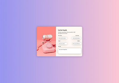 DailyUI 028 - Contact Form adobexd appdesign dailyui dailyuichallange design figma invision mobiledesign productdesign ui uiux ux webdesign websitedesign