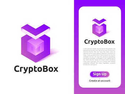 CryptoBox Modern Logo Design branding concept design corporate logo creative creative logo crypto logo cryptocurrency design graphicdesign illustration logo logo designer logo maker logomakeronline modern logo professinal logo typography