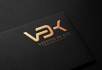 VDK VESTITO DE KIO LUXURY LOGO branding design flat icon illustration illustrator logo ui ux vector