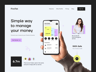 Finance Web Design banking banking landing page finance finance landing page finance web design finance website fintech fintech web design fintech website ui uiux ux web web design web page webdesign website