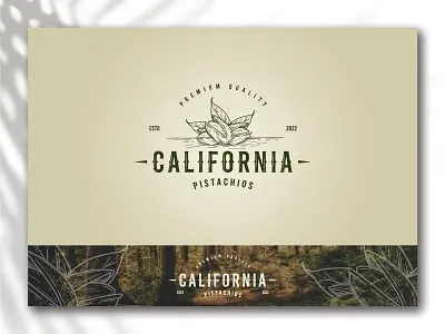 California Pistachios logo design california classic logo design designer logo emblem logo food logo fruit logo illustration illustration logo leaf logo logo logo design logo home logo inspiration nature logo peanut logo pistachios logo retro logo unique logo vintage logo