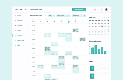 Course booking calendar app design graphic design illustration ui ux