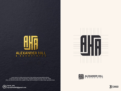 AHA monogram logo initial