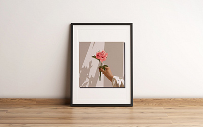 ROSE (Digital Art) design digital digitalart graphic design illustration minimal vector