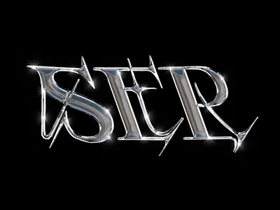 Chrome custom type chrome chrometype custom e font letter letters logo r s ser shiny sparks type typeface