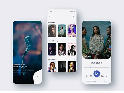Daily UI Challenge 009 app dailyui dailyuichallenge design figmadesign music app ui
