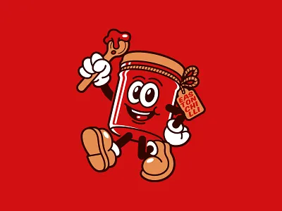 Binks Easton Chilli branding cartoon character character design chilli illustration jam jam jar jar mascot old school rubber hose rubberhose vector vintage
