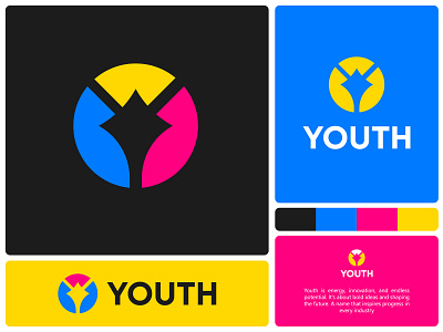 Youth logo design, Y, Unused logo brand identity branding creative and entertainment digital fashion logo fitness identity lifestyle and community logo logo design logodesigner logos logotype mark monogram sports streetwear tech y logo youth logo