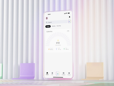 AI Nutrition Tracking App Design With App Scanner 3d animation ai app ai mobile app ai scanner branding design inspiration diet app diet tracking mobile app design product design ui ux
