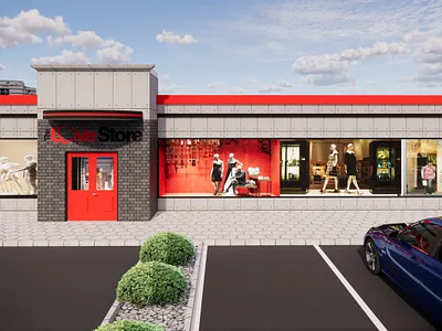 Retail Store Shopfront Exterior shop window Design 3d rendering arc architechture architect architectural design architectural rendering interior design retail shop retail store design retail store shopfront shop design shop drawing shop exterior design shop window shopfront storefront exterior design