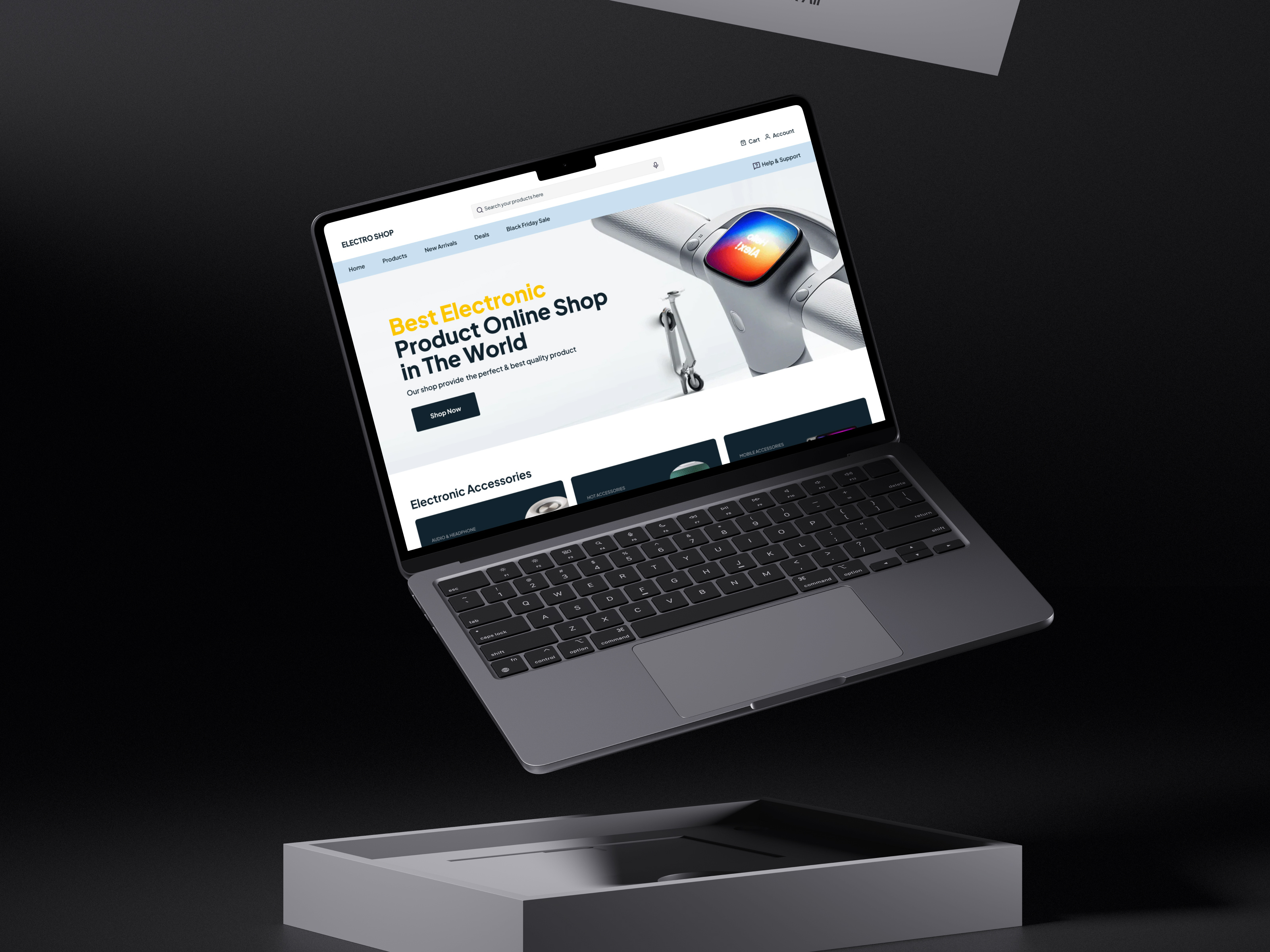 Example of Custom Website UI/UX Design  (Figma)