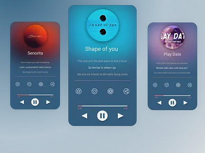 Music Application design figma music ui