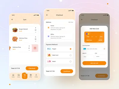Food Delivery - Mobile App app app design delivery app ecommerce food food app food delivery food delivery app food delivery service mobile app mobile app design mobile design restaurant app