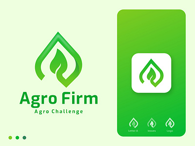 A letter - Agro firm logo a b c d e f g h i j l m n agriculture logo agro firm app icon app logo branding business colorful logo company farmer logo letter a lettering logo logo design minimal logo modern logo nature o p q r s t u v w x y z tech logo unique logo