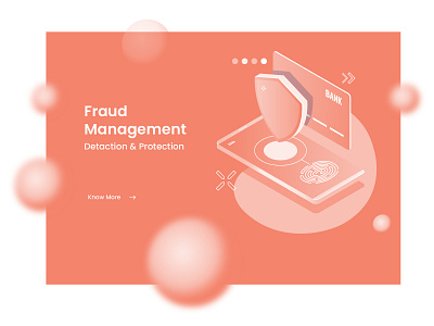 Landing Page banking fraud management landong page