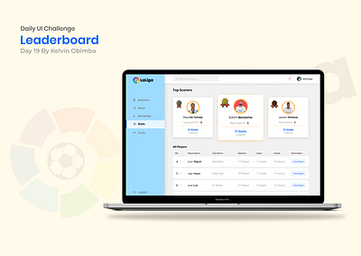 Leaderboard app daiyui day19 design logo typography ui ux