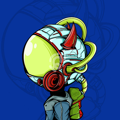 UNIVERSE EXPLORER art astronaut character cyborg doodle futuristic illustration space universe
