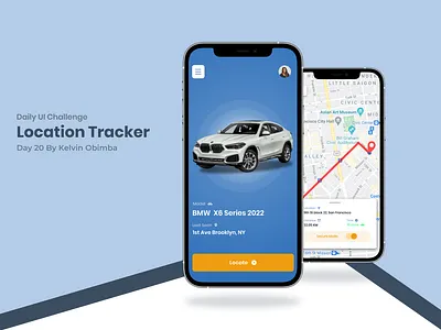 Location Tracker app branding challenge dailyui day20 design icon illustration logo typography ui ux vector