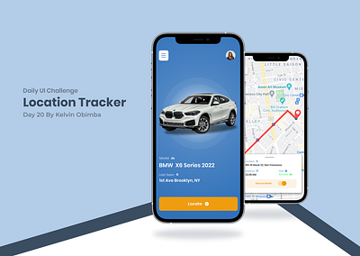 Location Tracker app branding challenge dailyui day20 design icon illustration logo typography ui ux vector