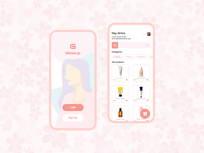 Beauty E-commerce App Concept beauty beautyapp colors creative creative agency design ecommerce illustration logo ui uidesign ux design vector