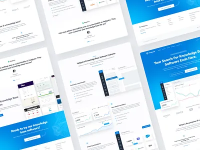 Landingpage for Helpjuice app app designer application blue design illustration illustrations interaction design landing page landingpage product productdesign prototyping site ui user experience ux vectors web website