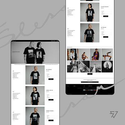 Fashion minimalistic online store branding design graphic design logo ui ux website wordpress