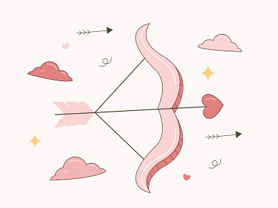 Valentine Love bow 💘 artwork colors drawings heart illustration illustration art love love bow valentine valentines day vector