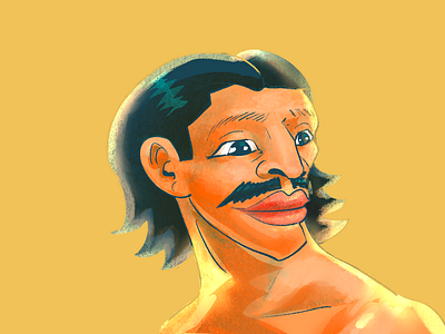 Illustration inspired by my dad graphic design hero image illustration ui