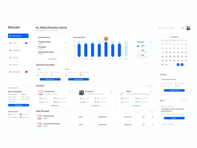 Educate learn figma ui