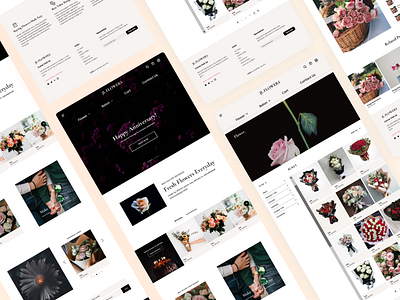 Ecommerce site : JL FLOWER 3d animation branding contact us design ecommerce graphic design home page illustration logo mockup motion graphics ui web design