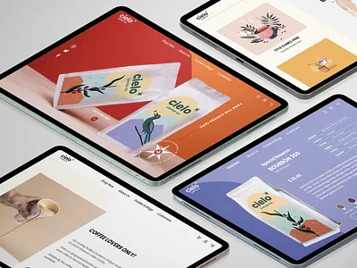Cielo Coffee: Website Design branding coffee coffee website colorful website graphic design interactive website ui ui design website design website quiz