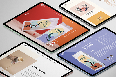 Cielo Coffee: Website Design branding coffee coffee website colorful website graphic design interactive website ui ui design website design website quiz