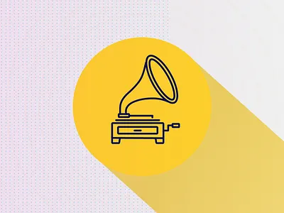 Nostalgia challenge dribbbleweeklywarmup gramophone illustraion nostalgia warmup weeklywarmup