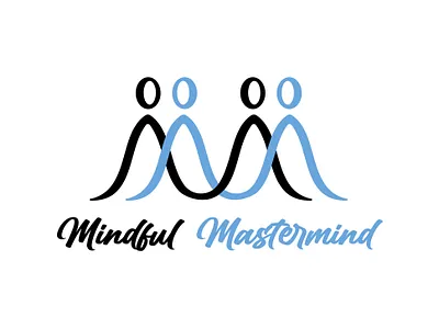 Mindful Mastermind Logo brand design logo practice shape sign symbol typography yoga